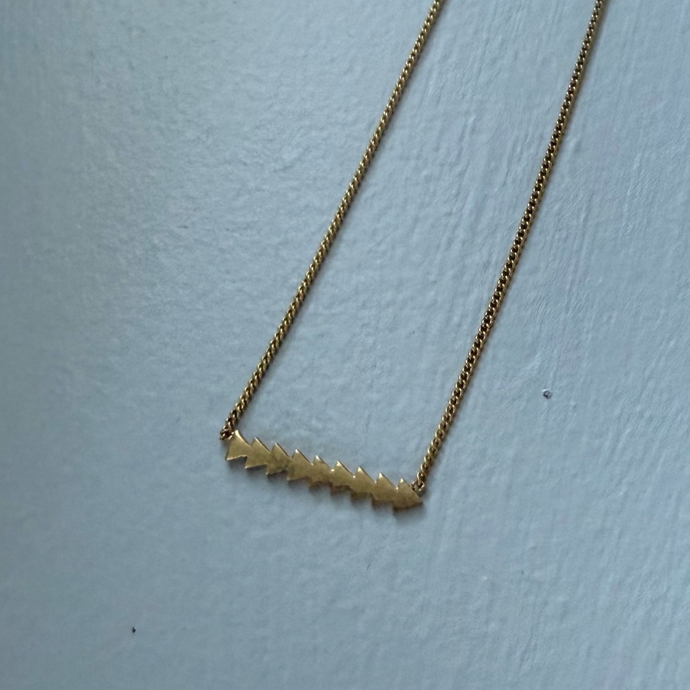 Madewell Gold Arrow Bar Necklace